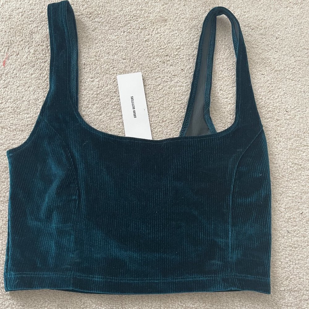 NWT Urban Outfitters Velvet Crop Top